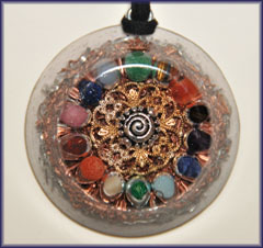 Chakra System Orgone Pendant